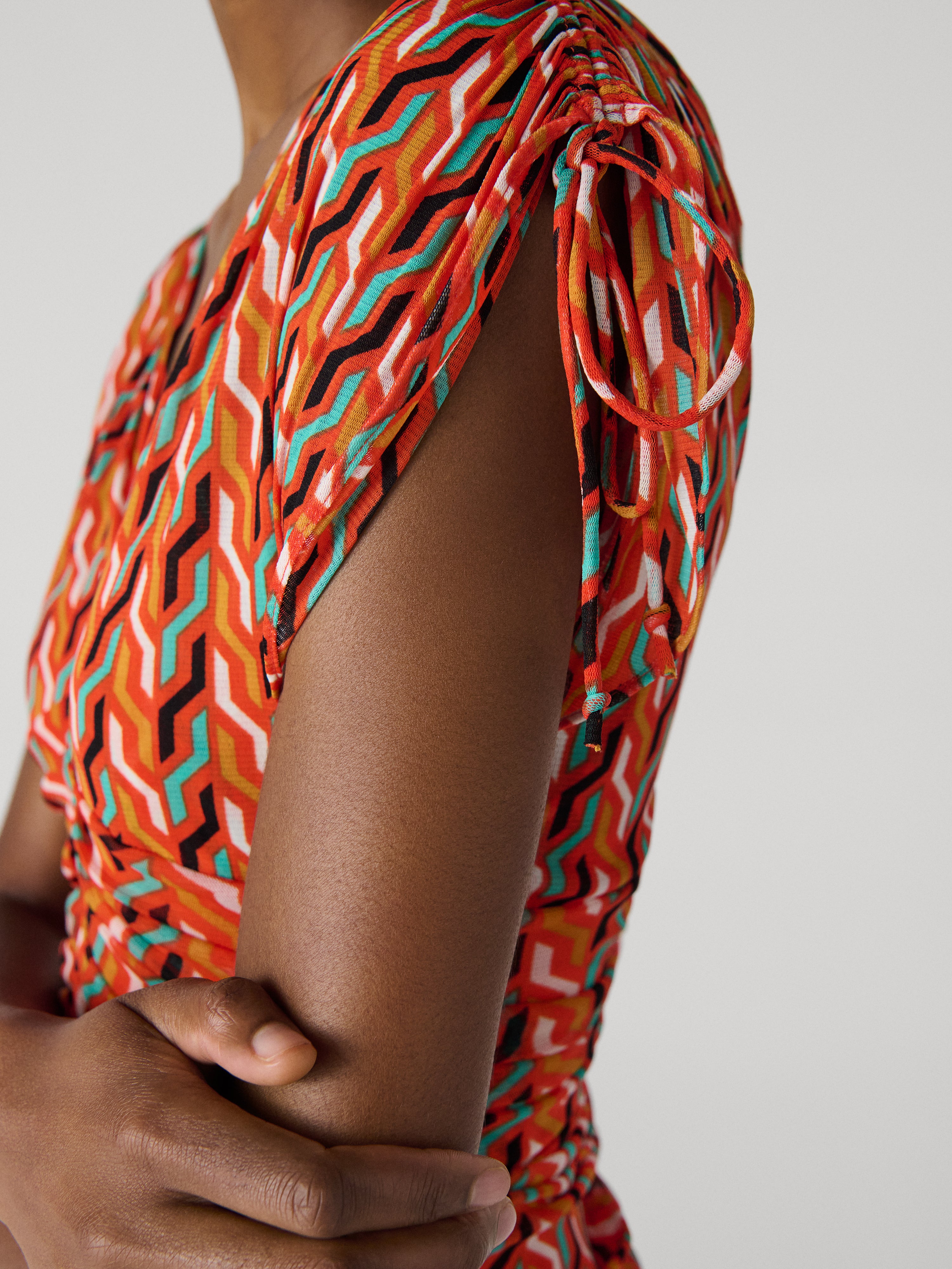 ella printed jersey dress Ella Printed Jersey Dress by AMUR