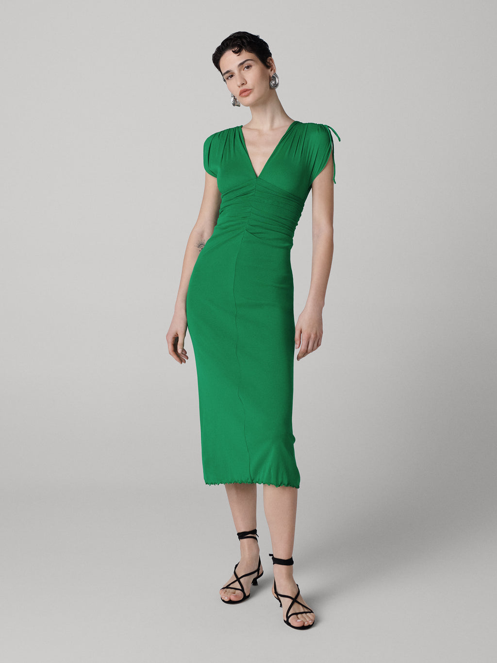 DIANE von FURSTENBERG シルクチュニック 2サイズ Diane von Furstenberg Vintage Silk Abstract Jill Wrap Top