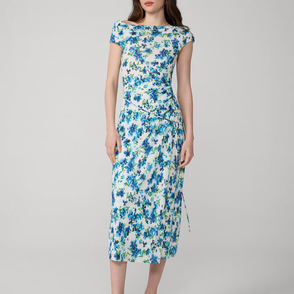 dvf blue floral dress Dresses – Diane von Furstenberg long black maxi dresses royal blue cocktail dress Color:Madras Turquoise Red Royal Blue Made from 100% silk