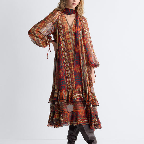 Nadine Silk Chiffon Gown