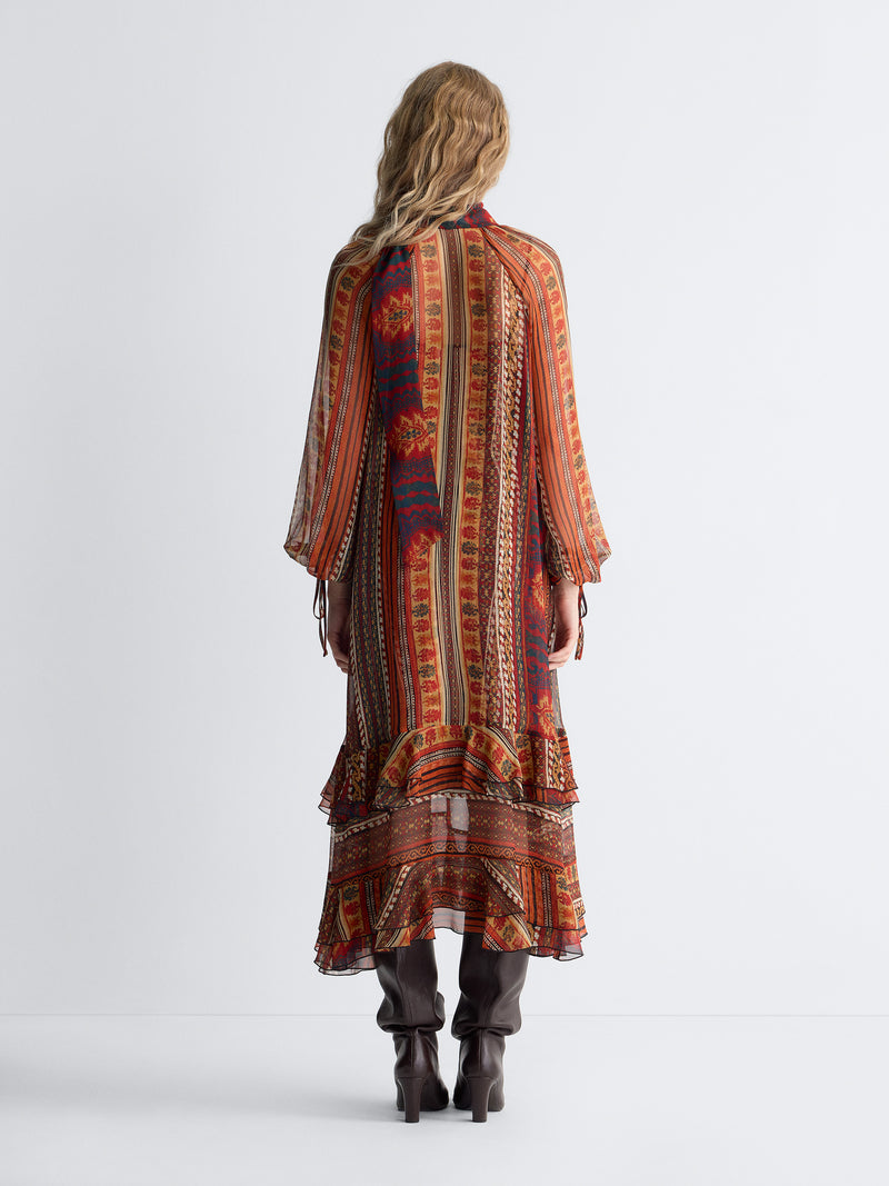 Nadine Silk Chiffon Gown