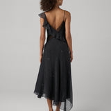 Sloane Dress in Signature Pinstripe Black