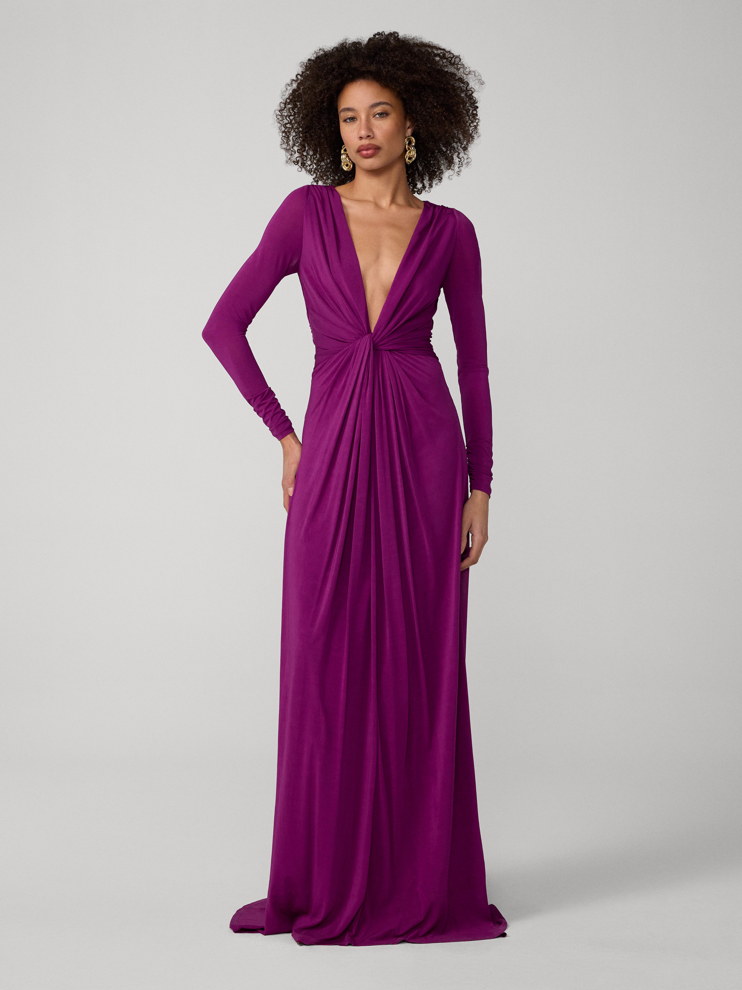 dvf purple dress Kim Kardashianin Margiela CoutureSteals the Show at the DVF Awards in Venice