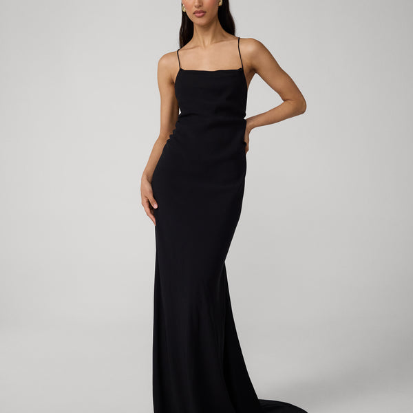 dvf maxi dress sale Leather Bust Maxi Dress