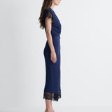 Mariana Jersey Dress in Maritime, side view