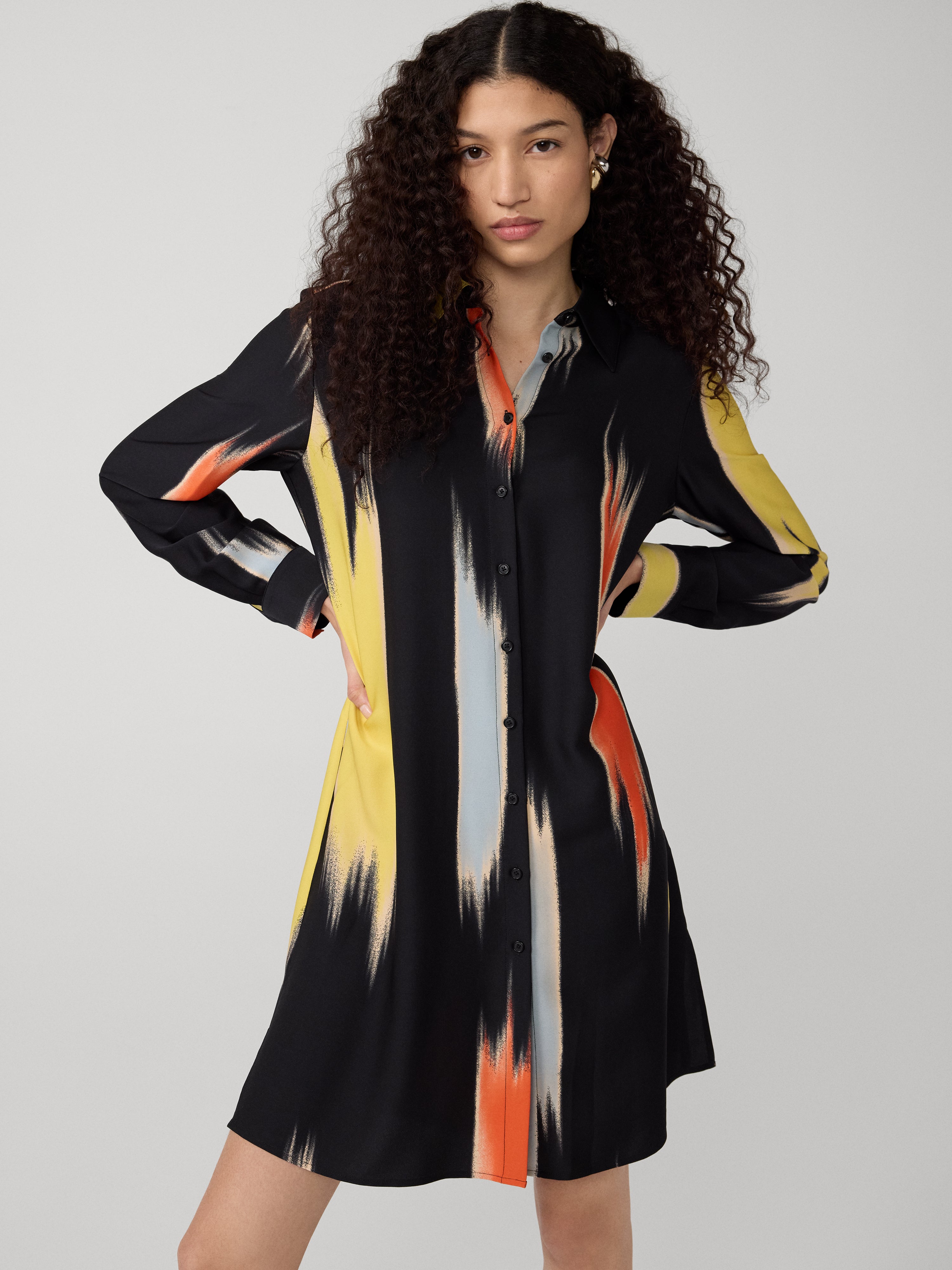 elle shirt dress OW Collection Ellie Shirt Dress in White