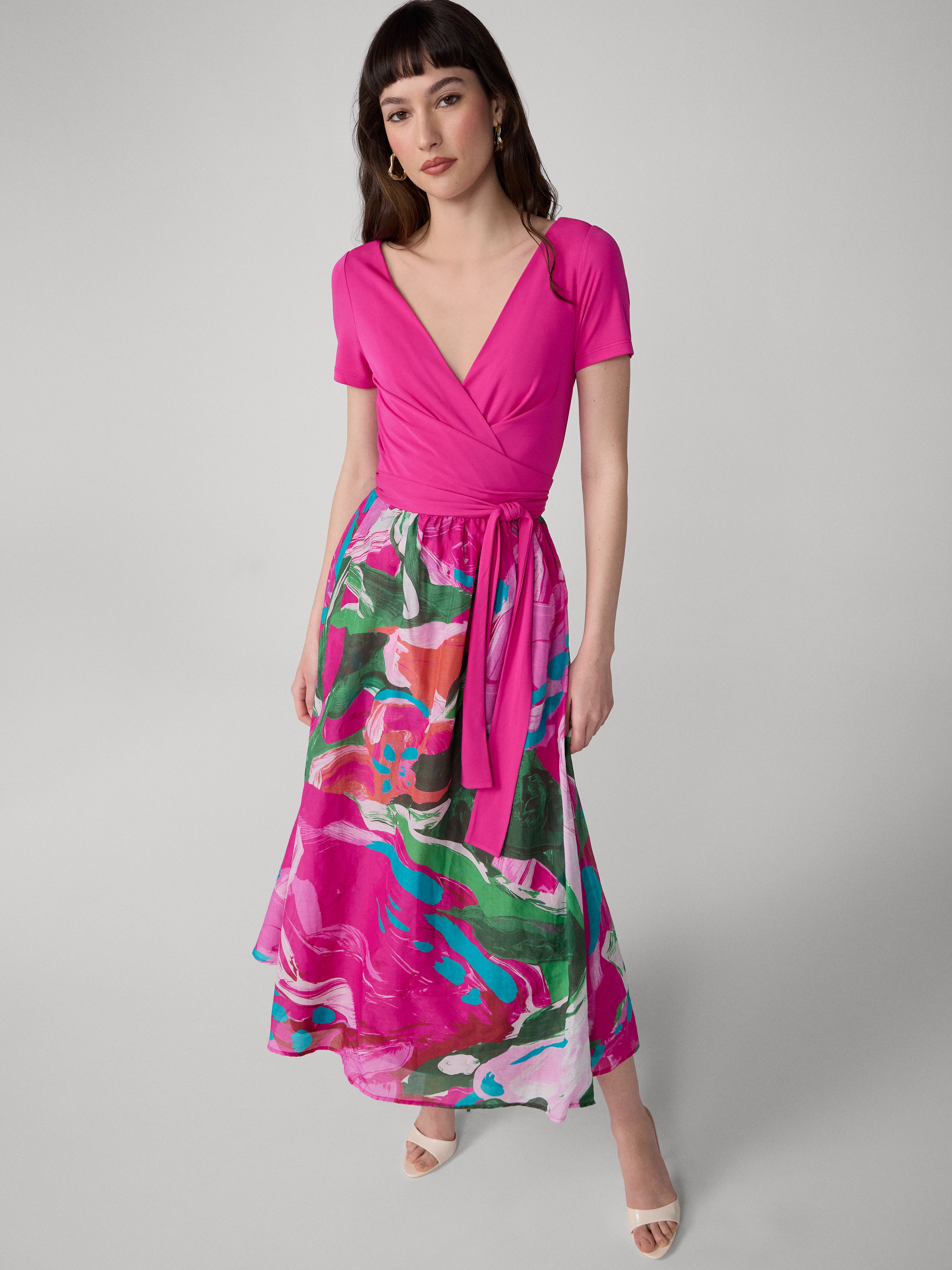 elena pink dress Vestido Maxi Elena Poplin - Rosa