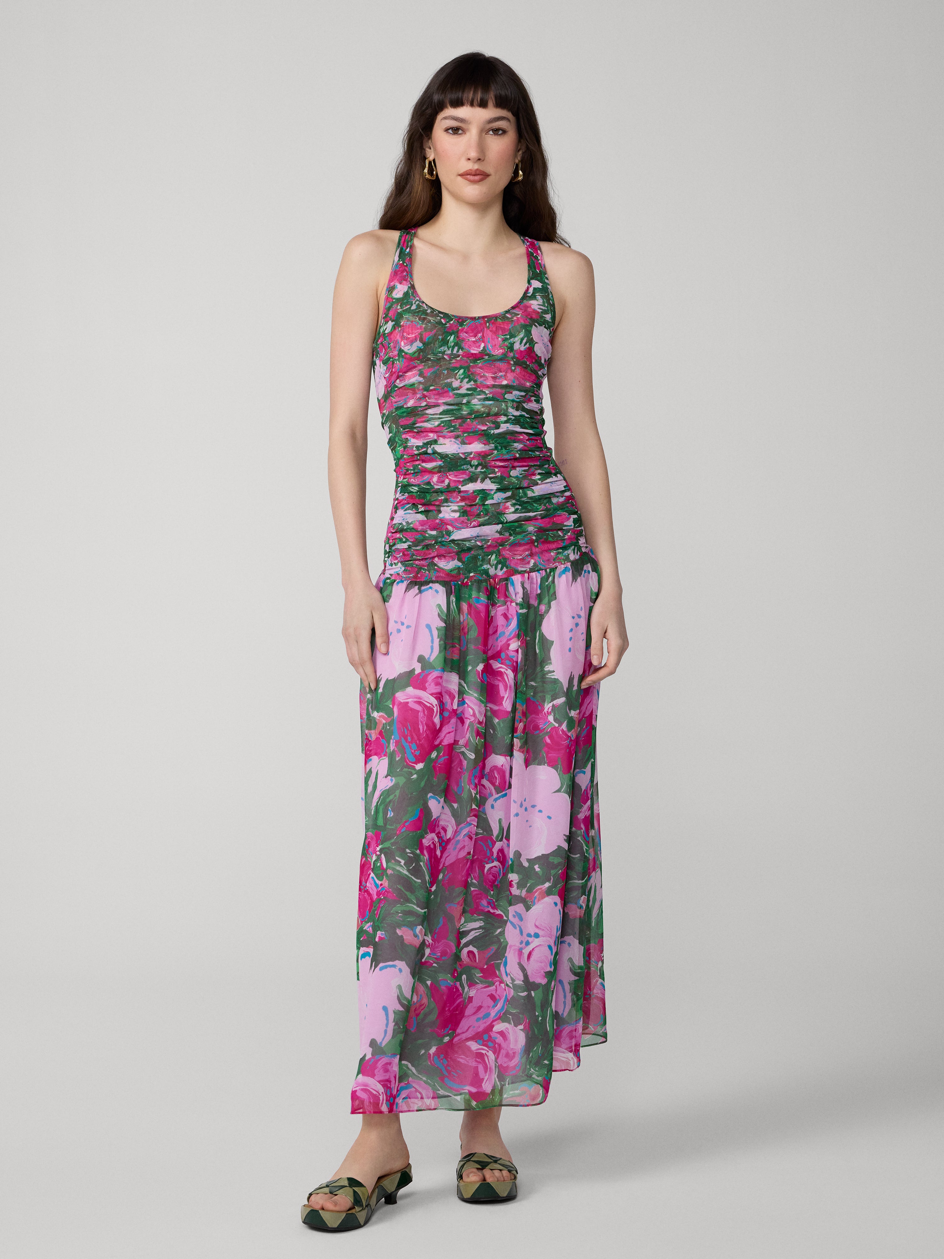 diane von furstenberg maxi dress Diane von Furstenberg Eileen Beaded Floral-Print Maxi Dress