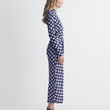 Amadis Reversible Mesh Dress in Window Pane, side view