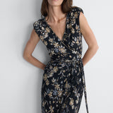 Vigna Jersey Dress in Black Crystal, alternate pose