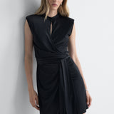 Neva Jersey Dress in Black, alternate pose