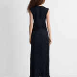 Fiora Jersey Dress in Black, back view