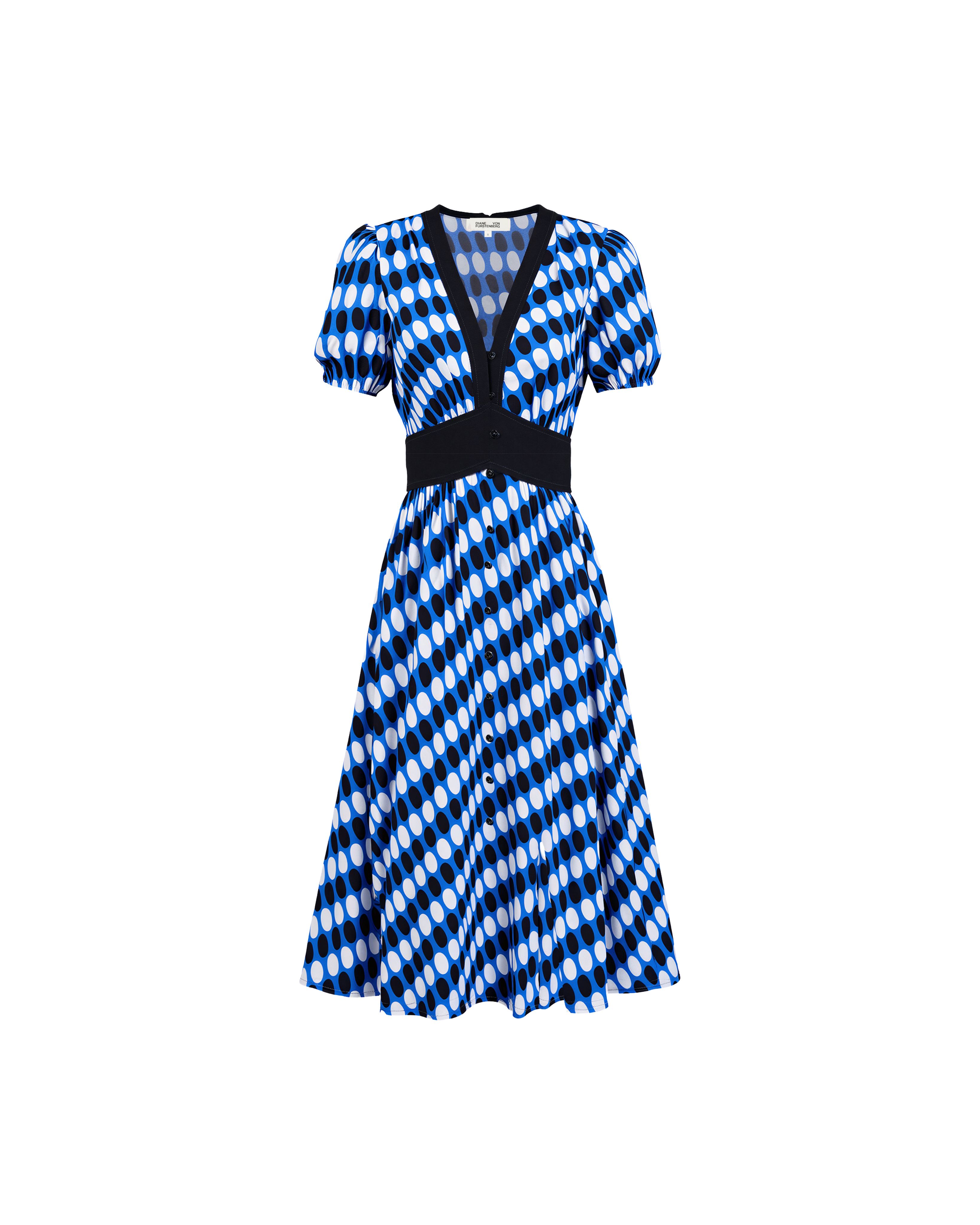 dvf erica cotton midi dress DVF