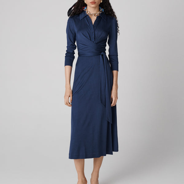 Diane Von Furstenberg - Sana Wrap Dress in Tiny Vintage Cane