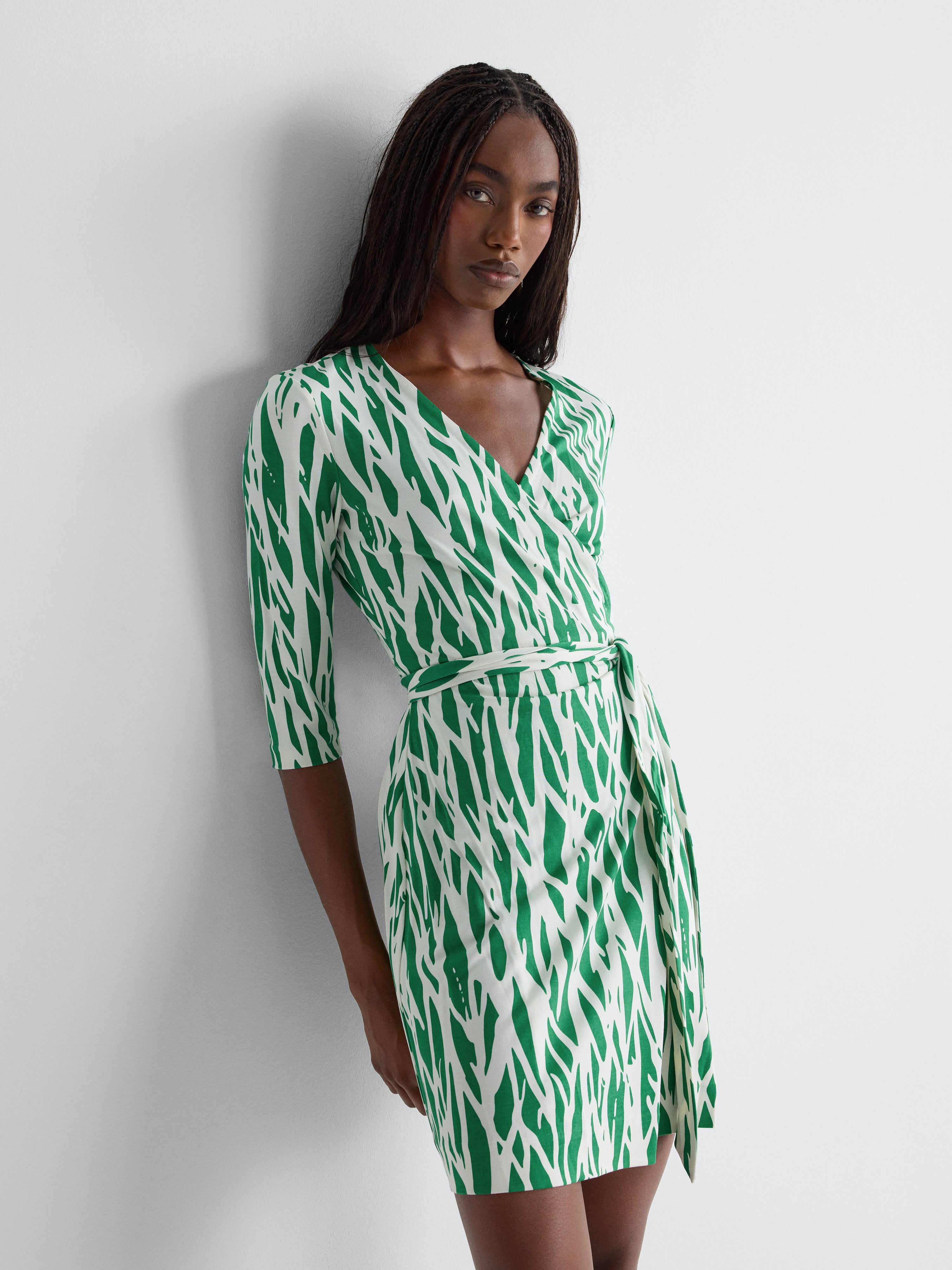 DVF Diane von Furstenberg シルクワンピース Julian Silk Jersey Wrap Dress – Diane von Furstenberg