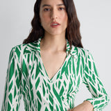 Jeanne Silk Jersey Wrap Dress