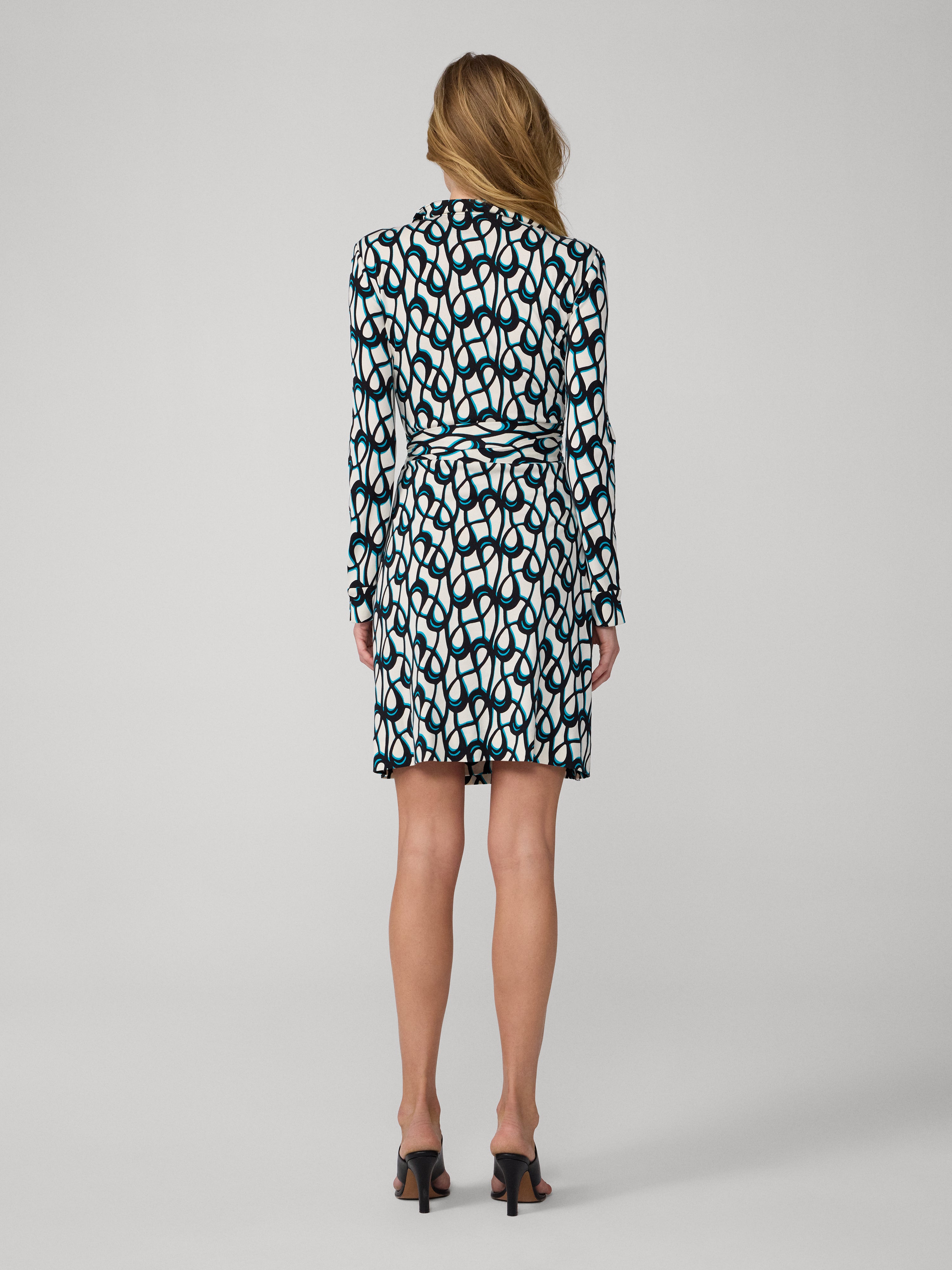 diane von furstenberg silk jersey dress Diane Von Furstenberg New Jeanne Two Silk Jersey Wrap Dress