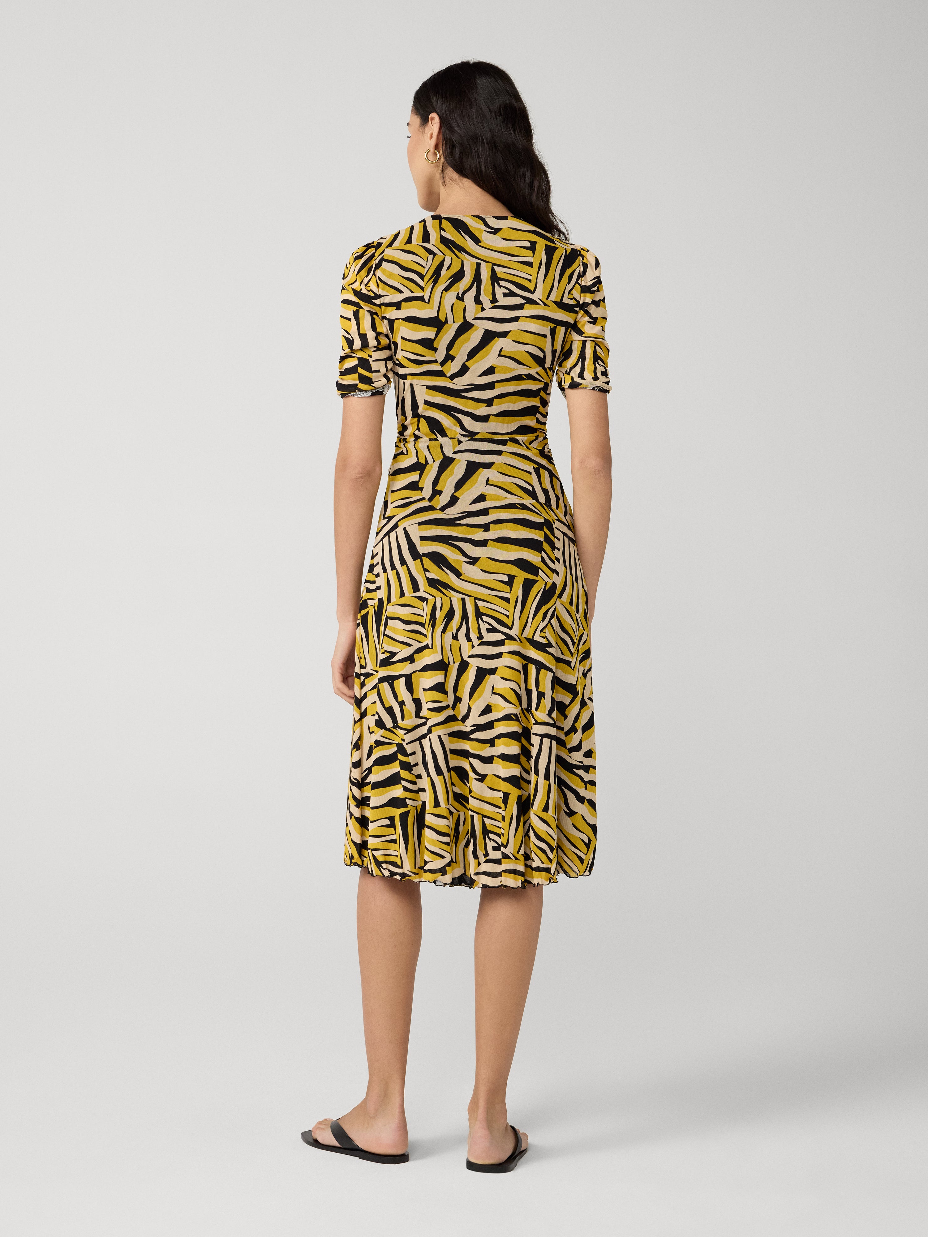 koren reversible mesh midi dress DVF
