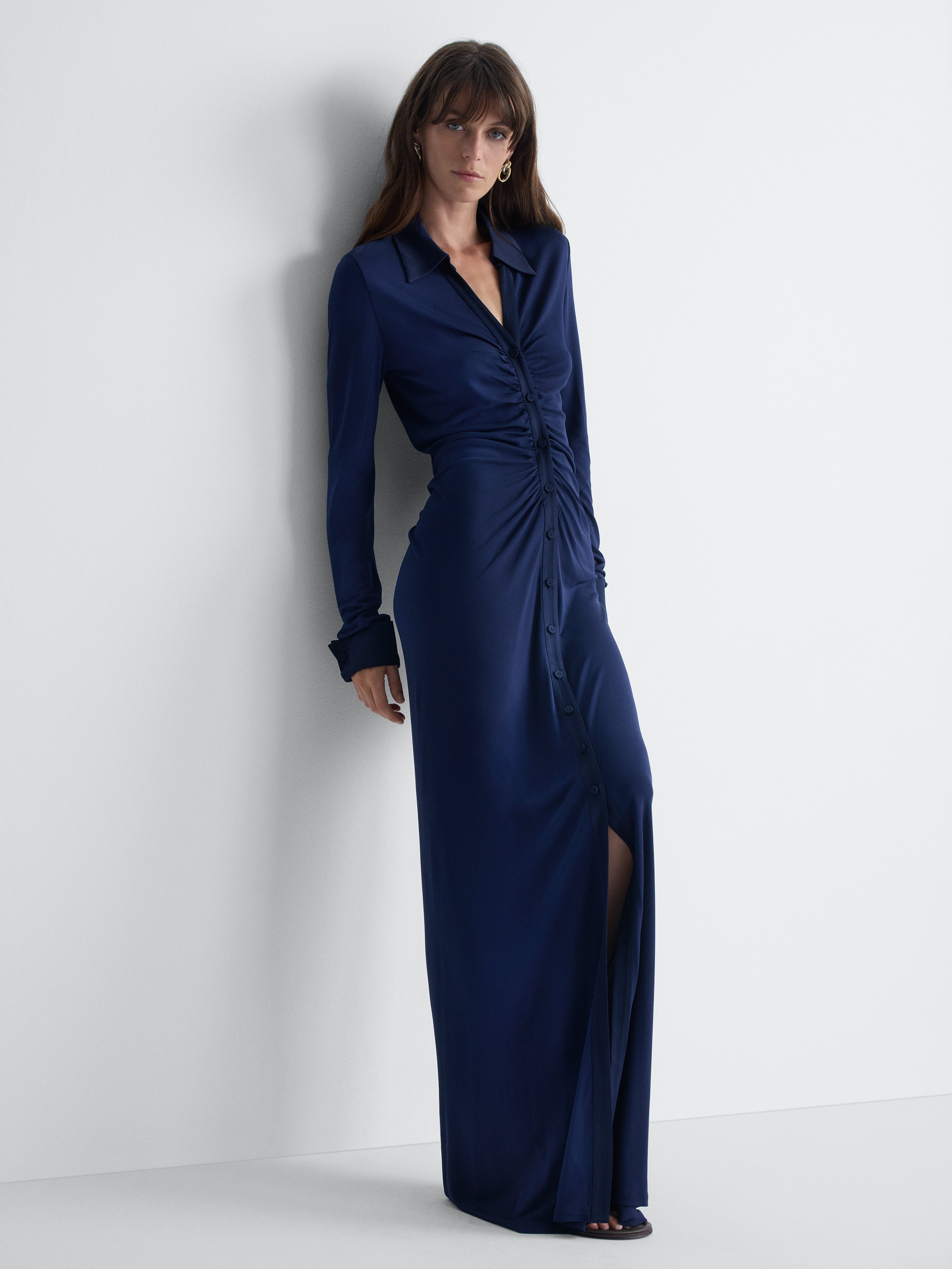 Sheska Jersey Gown in Maritime, alternate pose