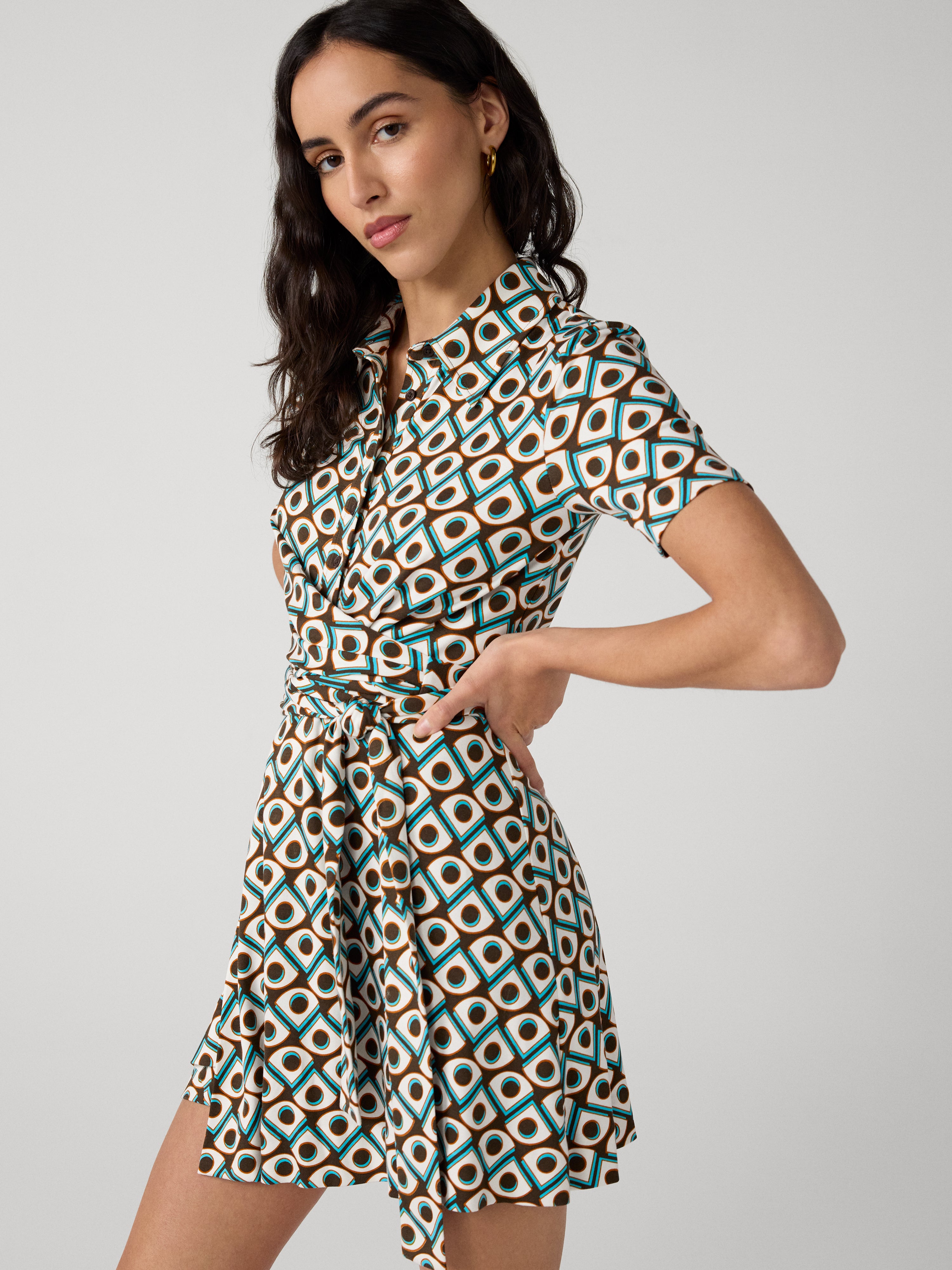 パティDIANE von FURSTENBERG 7114827 Didi Short Sleeve Dress – Diane von Furstenberg