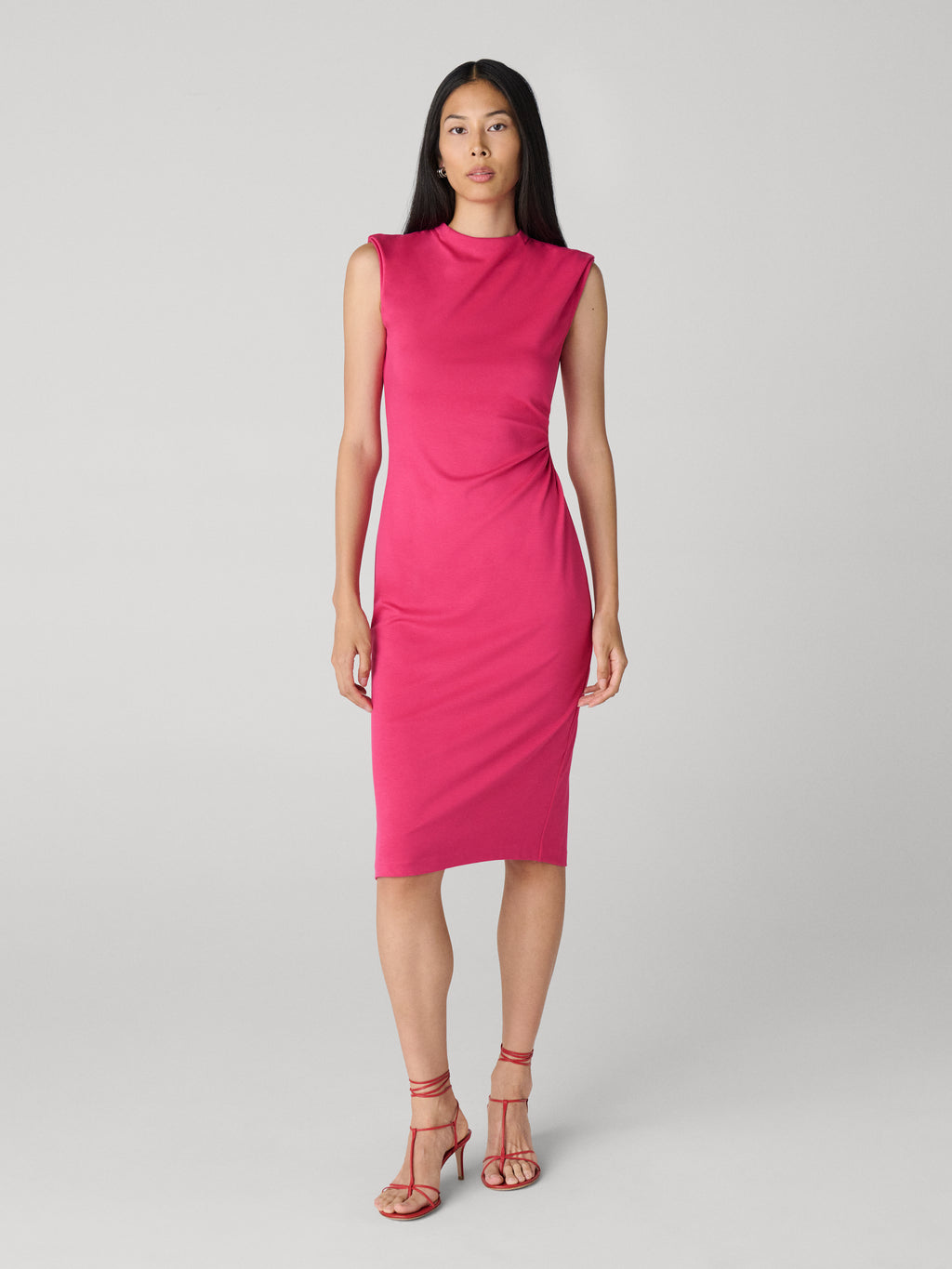 open lace back dress Diane von Furstenberg Blush Lace Zarita Dress