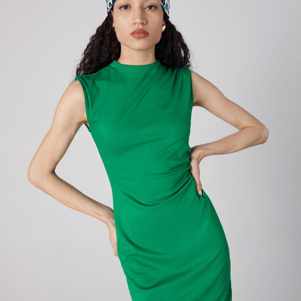 DIANE von FURSTENBERG - DVF ノースリーブレースブラウス グリーン　インナー付 サイズ2 DIANE von FURSTENBERG □519979 VON ダイアンフォンファステン