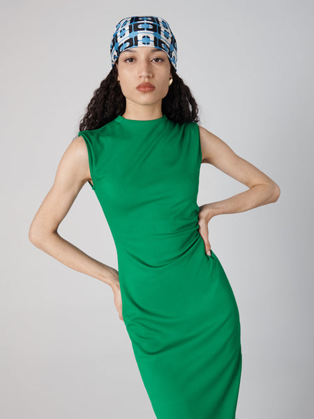 DIANE von FURSTENBERG  DARRIUS ミディ丈ドレス Emerald Darrius Dress – Diane von Furstenberg