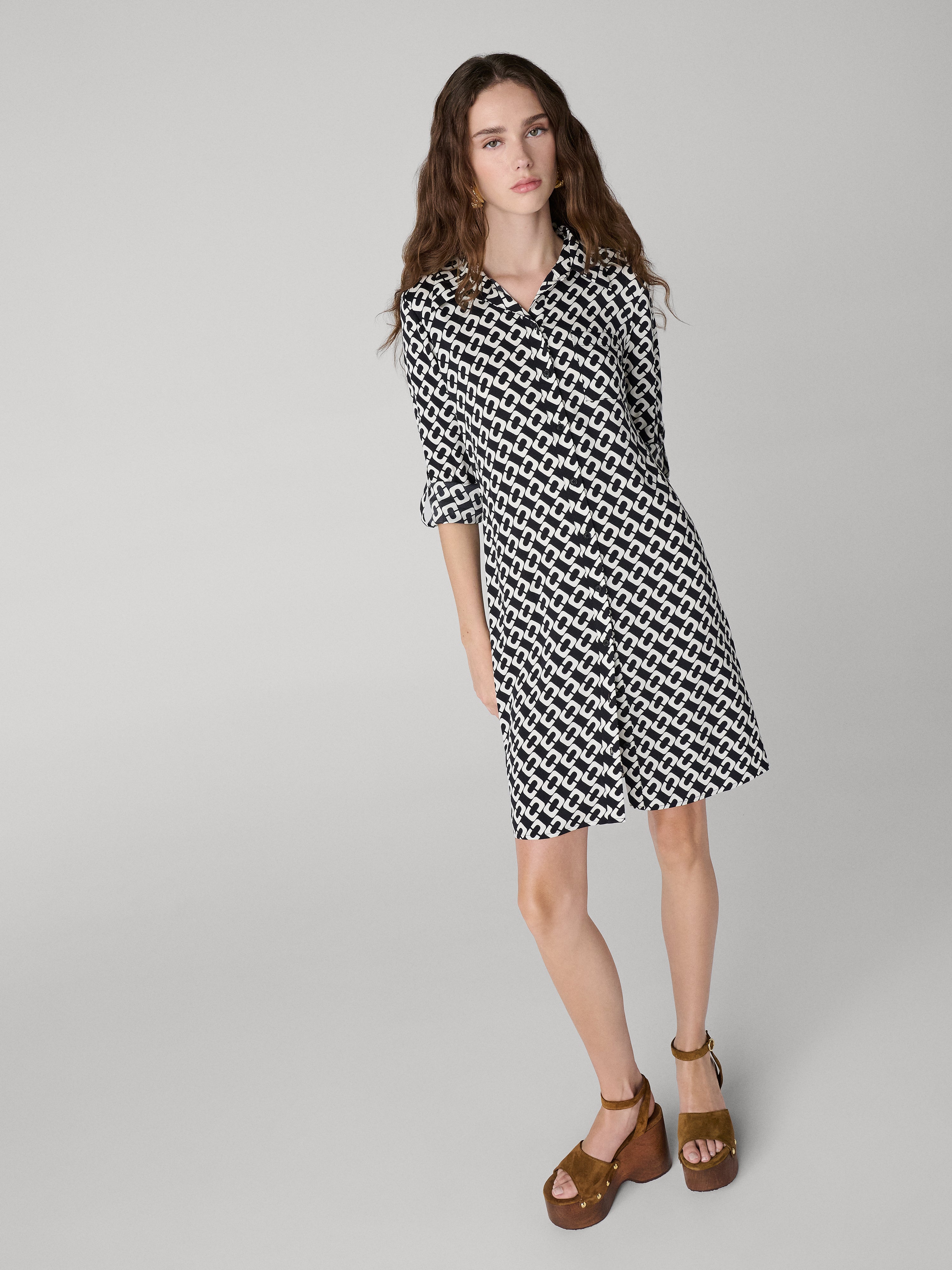 Prita Silk Georgette Shirt Dress – Diane von Furstenberg