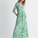 Abigail Silk Jersey Maxi Wrap Dress