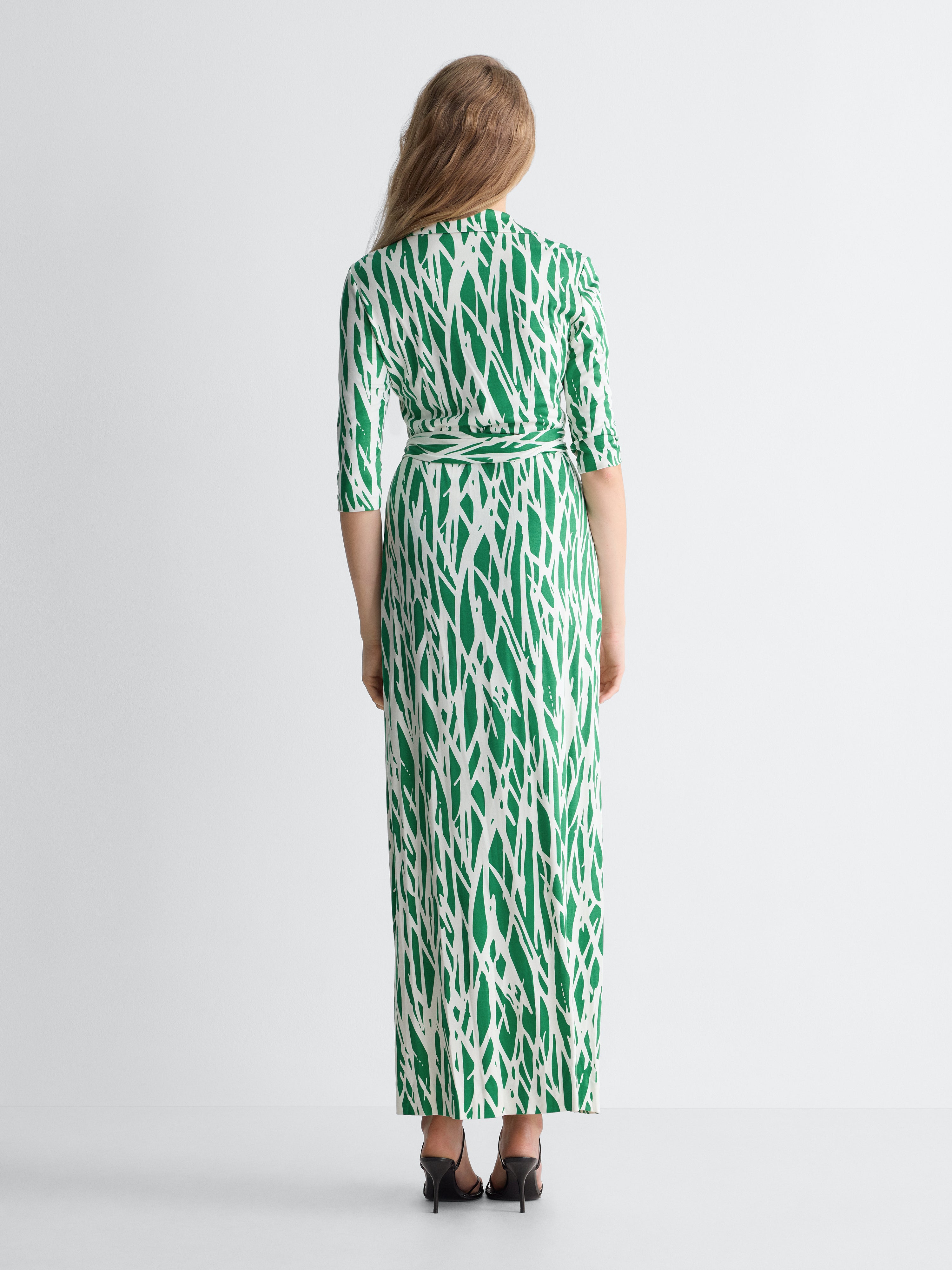 DVF Diane von Furstenberg シルクワンピース Abigail Silk Jersey Maxi Wrap Dress – Diane von Furstenberg