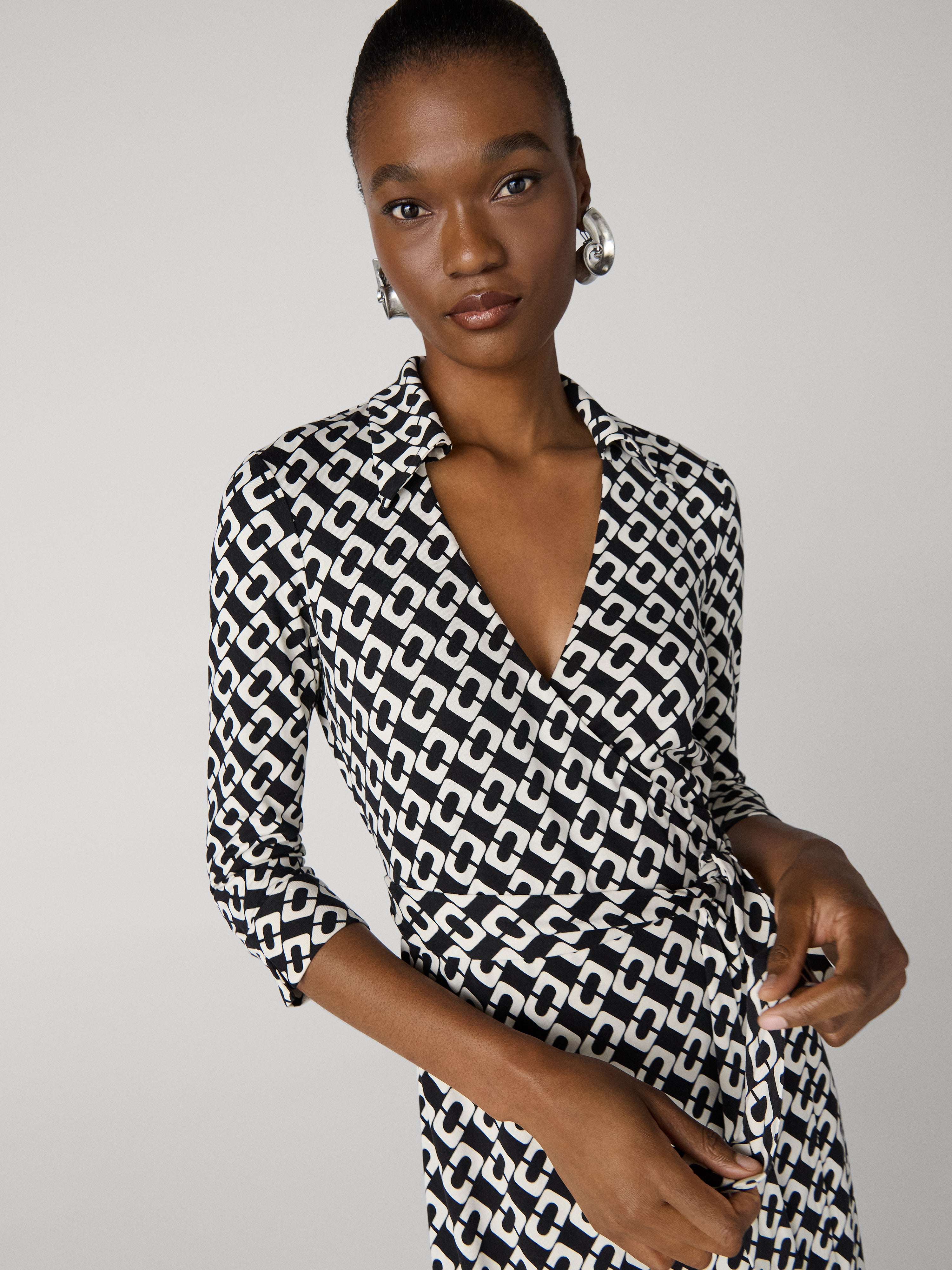 s’yte - WRAP DRESS Twilight Blue & White Wrap Dress | Fair Trade |Passion Lilie