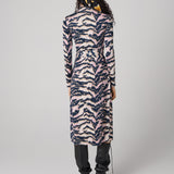 Abigail Silk Jersey Midi Wrap Dress
