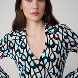 Abigail Silk Jersey Midi Wrap Dress