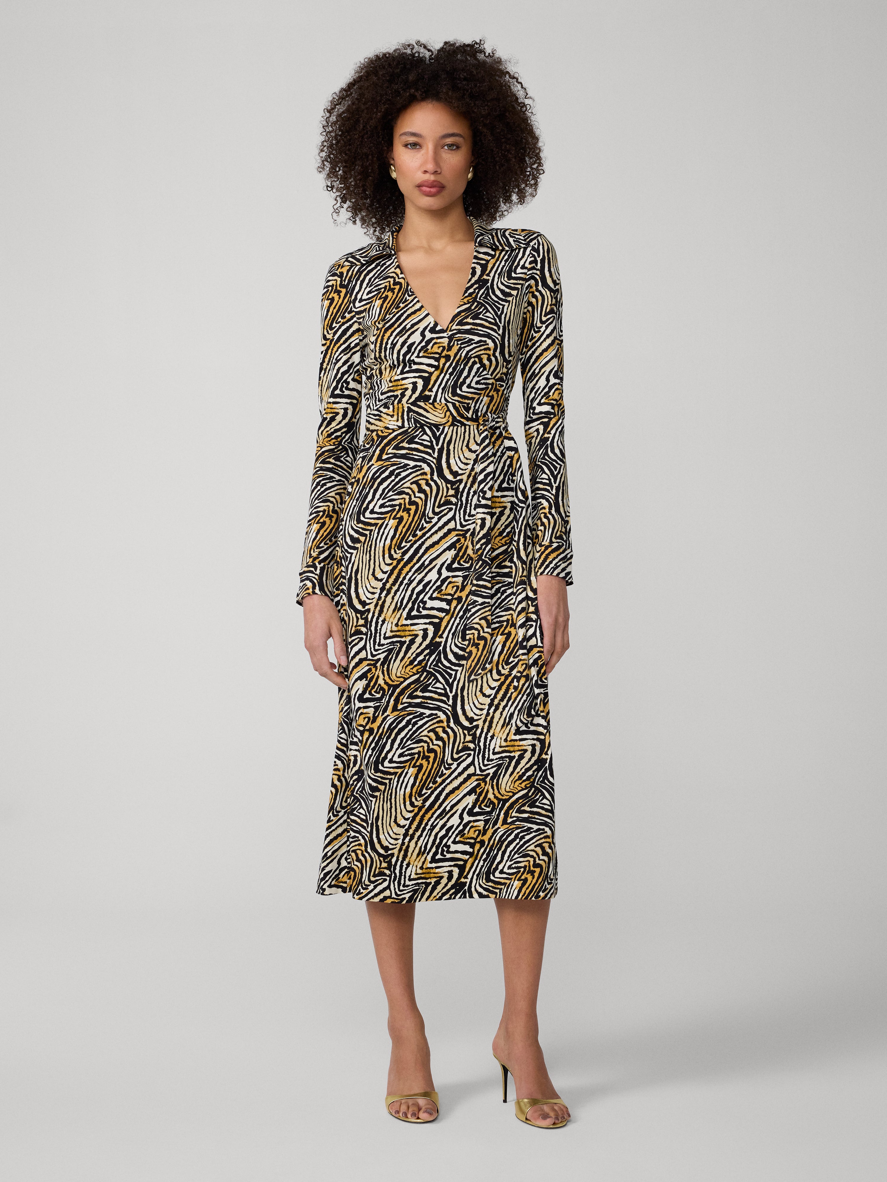 Abigail Midi Wrap Dress