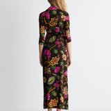 Abigail Maxi Embellished Wrap Dress