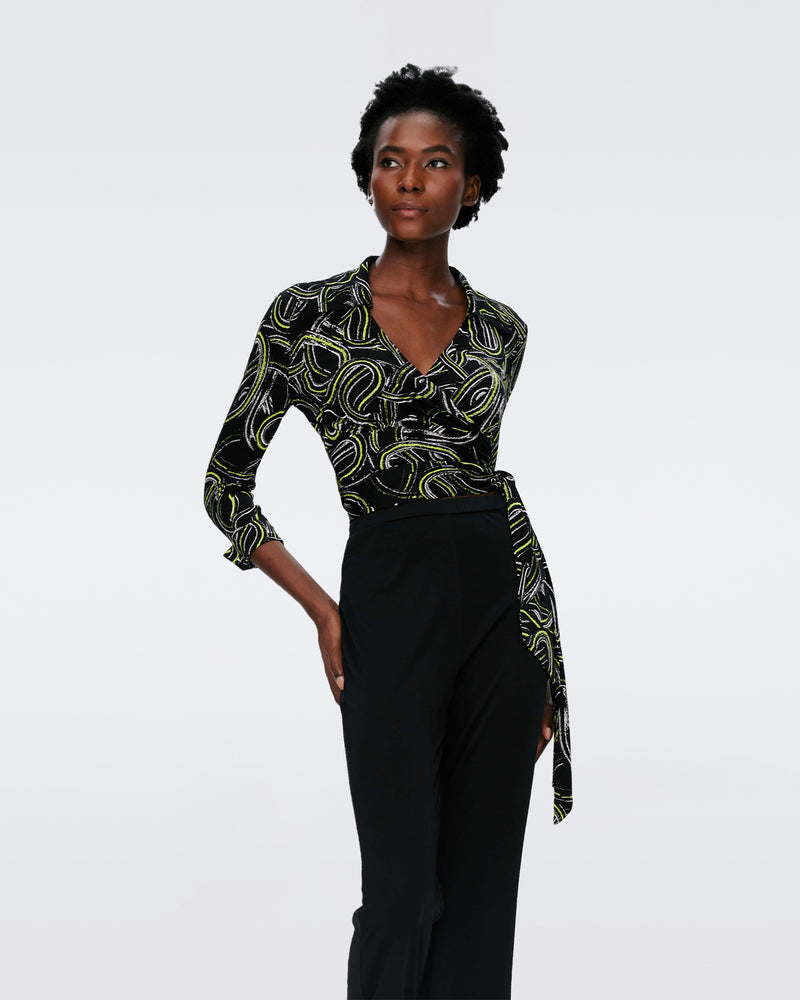 dvf wrap blouse
