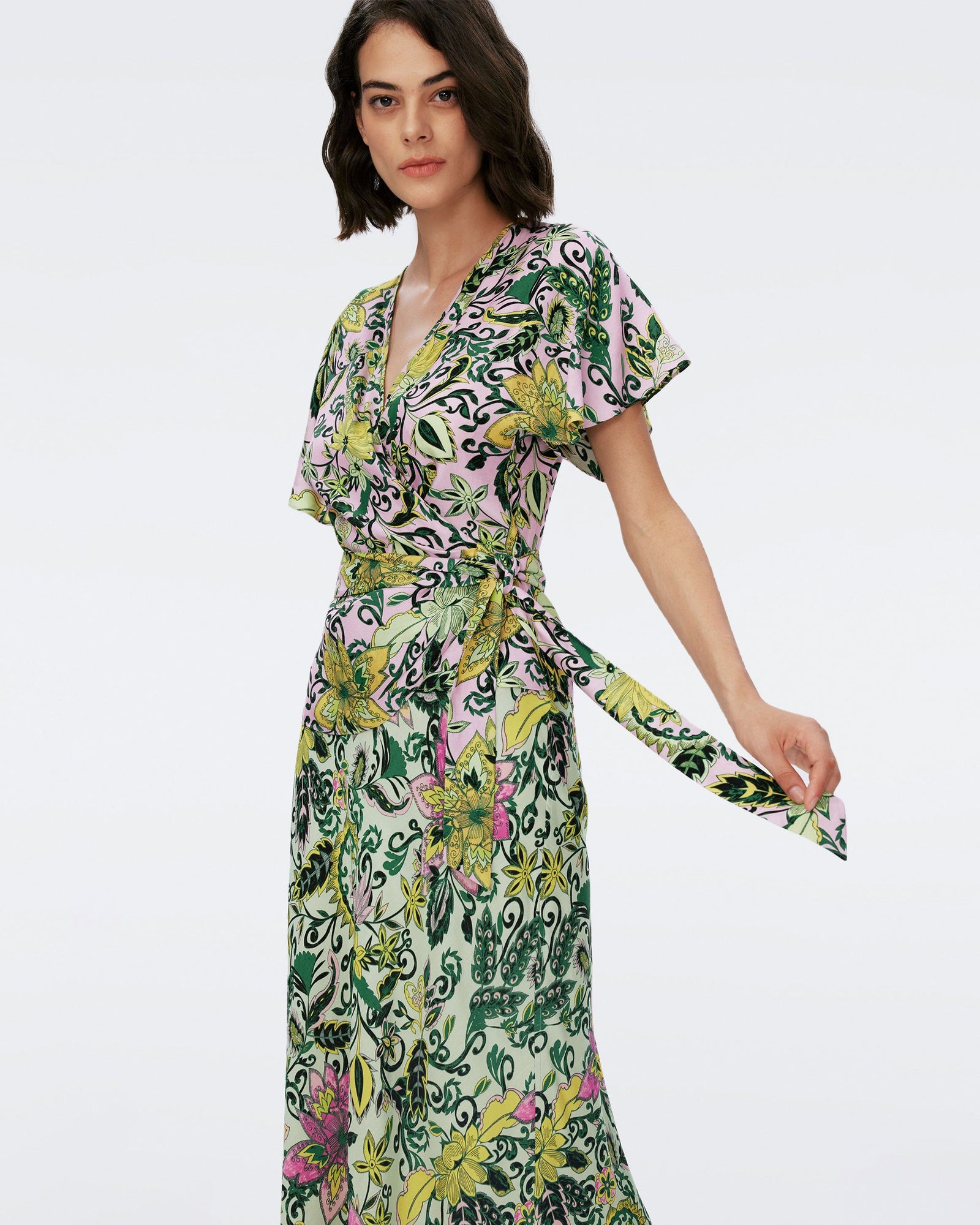 dvf wrap blouse