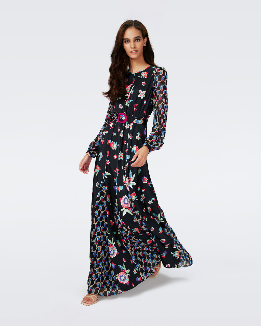 Dvf long sleeve dress sale