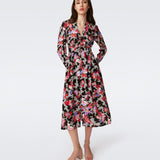 Erica Long Sleeve Midi Dress