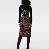 Savannah Knit Jacquard Wrap Dress