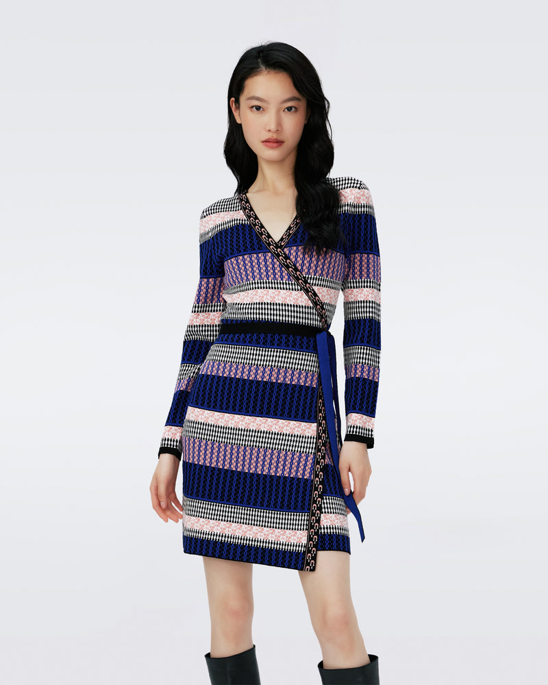 Melita Knit Wrap Dress