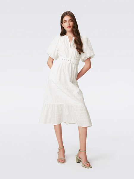 【DIANE VON FURSTENBERG】POLINA◆ホワイト ミディアムドレス Polina Dress – Diane von Furstenberg