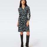 Brenda Mesh Faux Wrap Dress