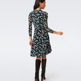 Brenda Mesh Faux Wrap Dress