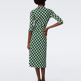 Abigail Silk Jersey Midi Wrap Dress