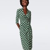 Abigail Silk Jersey Midi Wrap Dress