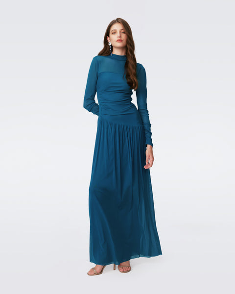 DIANE VON FURSTENBERG コットン ウール混 ノースリーブ リボン DVFGL4S002MRCBU_A1_533fbdd2-