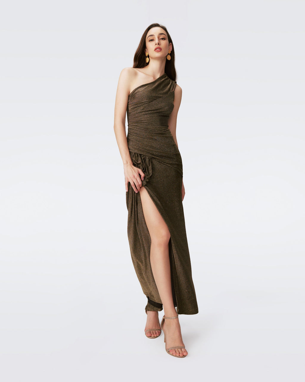 DIANE VON FURSTENBERG★素敵！Danellaラップ風ジャンプスーツ DIANE VON FURSTENBERG ジャージー ラップ風ジャンプスーツ