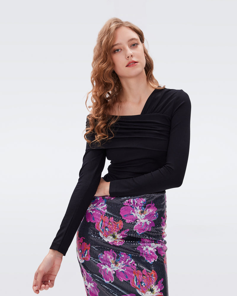 Dvf sequin on sale pencil skirt