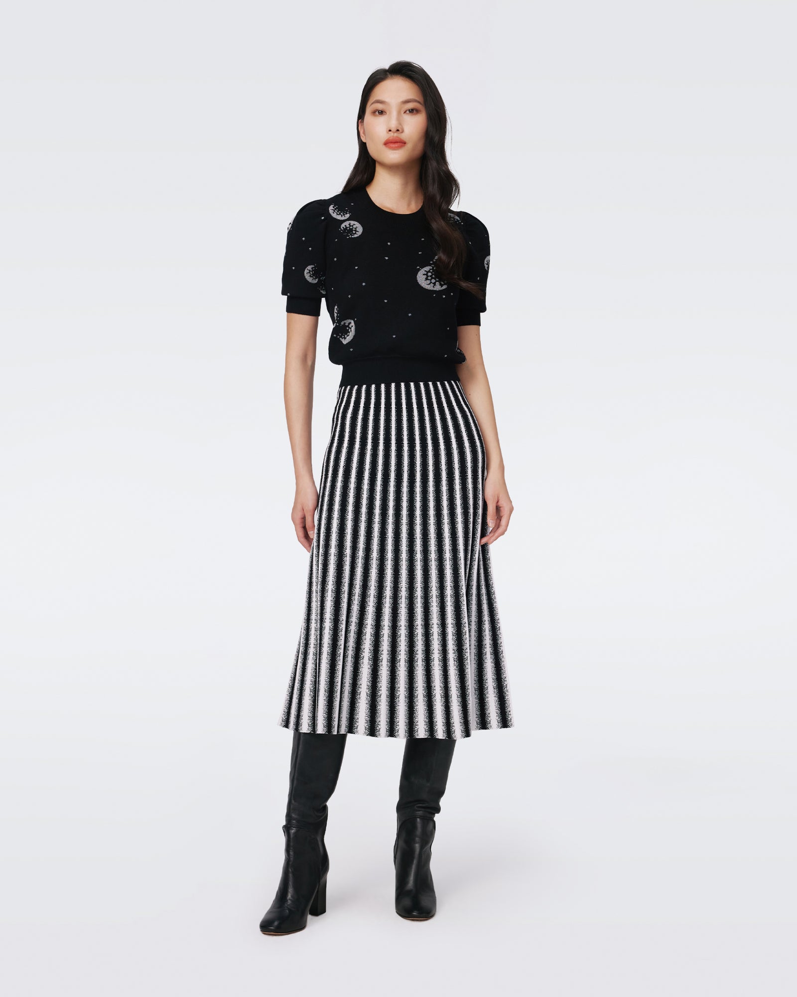 DVF ダイアンフォンファステンバーグ XS ニット ワンピース｜ファッション